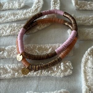 2 - Elegant Multi-Color Beaded Bracelet Set